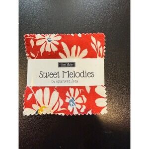 Moda Sweet Melodies American Jane Mini Charm 42 pc 2.5in Cotton Fabric quilting